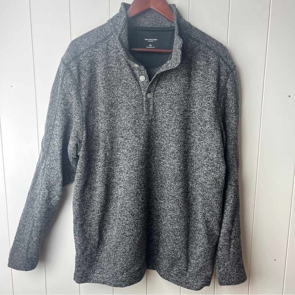 Van Heusen Gray Zip Up Sweater